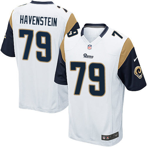 Youth Game Rob Havenstein Nike Jersey White Road - #79 NFL Los Angeles Rams